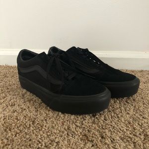 Black Platform Old Skool Vans